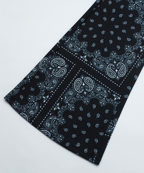 X-girl（エックスガール）の「MULTI PATTERN EASY FLARE PANTS（その他パンツ・レディース・ホワイト/ブラック/オレンジ/ブルー/マルチ・S/M/XS）」の7枚目の写真