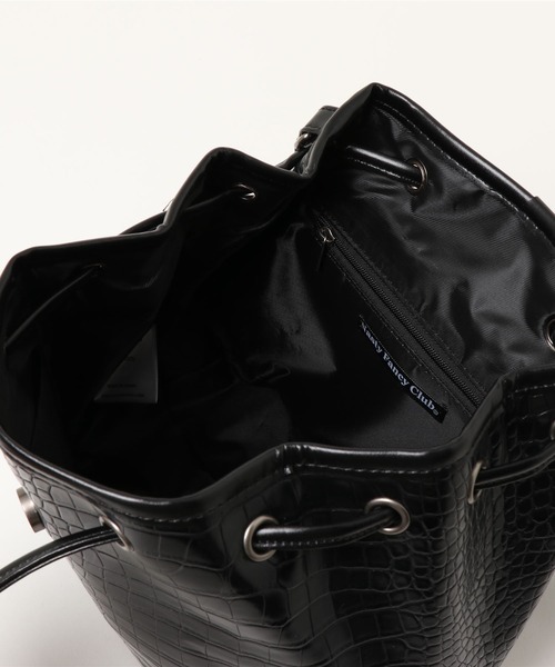 FANCY CLUB（ファンシークラブ）の「NASTY FANCY CLUB ネスティファンシークラブ CHAIN LEATHER BAG（バックパック/リュック・レディース・ブラック・ONE SIZE）」の10枚目の写真