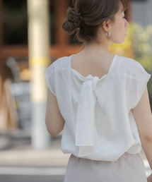 URBAN RESEARCH Sonny Label | 【WEB限定】リネンバックリボンブラウス(シャツ/ブラウス)