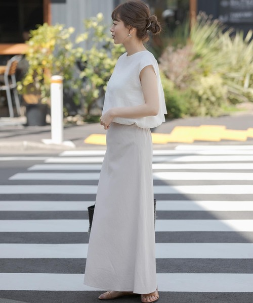 URBAN RESEARCH Sonny Label（アーバンリサーチサニーレーベル）の「『WEB限定』リネンバックリボンブラウス（シャツ/ブラウス・レディース・ブラック/ミント/ホワイト・FREE）」の11枚目の写真