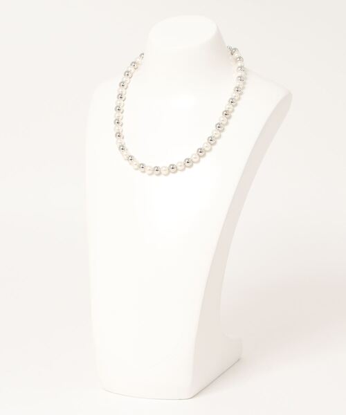 JUNRED（ジュンレッド）の「オルタネートパールネックレス（ネックレス・メンズ・シルバー・FREE）」の2枚目の写真