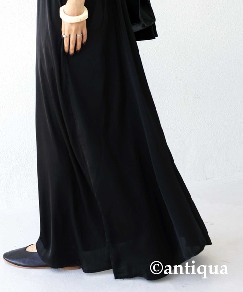 antiqua（アンティカ）の「女性らしさ高まる。キャミワンピース（ワンピース・レディース・ブルー/ブラック/グリーン・FREE）」の10枚目の写真