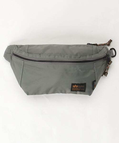 Alpha Industries（アルファインダストリーズ）の「ウエストバッグ コーデュラ（ボディバッグ/ウエストポーチ・メンズ・ブラック/グレー/グリーン・FREE）」の3枚目の写真