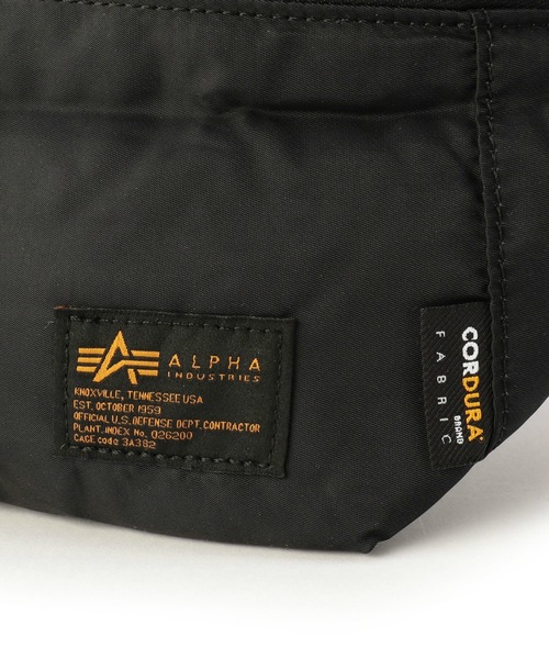 Alpha Industries（アルファインダストリーズ）の「ウエストバッグ コーデュラ（ボディバッグ/ウエストポーチ・メンズ・ブラック/グレー/グリーン・FREE）」の10枚目の写真