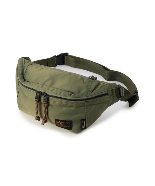 Alpha Industries（アルファインダストリーズ）の「ウエストバッグ コーデュラ（ボディバッグ/ウエストポーチ・メンズ・ブラック/グレー/グリーン・FREE）」の13枚目の写真