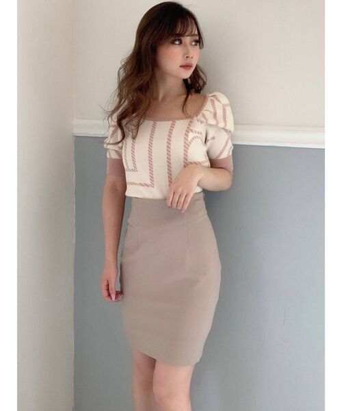 RESEXXY（リゼクシー）の「ハイウエストポンチスカート（スカート・レディース・ホワイト/ブラック/ブルー/ベージュ・SMALL/MEDIUM）」の22枚目の写真