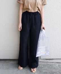 SHIPS any: フレンチリネン イージー ベイカー パンツ〈ウォッシャブル〉◇