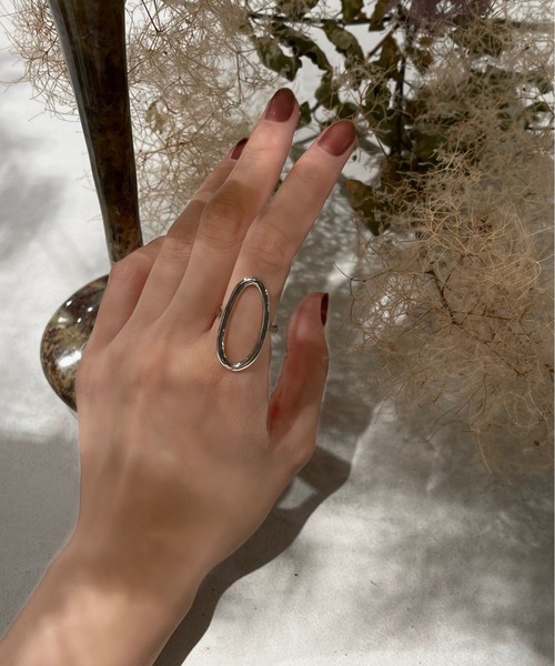 Solace(ソレイス)の「Oval ring / オーバルリング(リング・レディース・シルバー/ゴールド・FREE)」の2枚目の写真