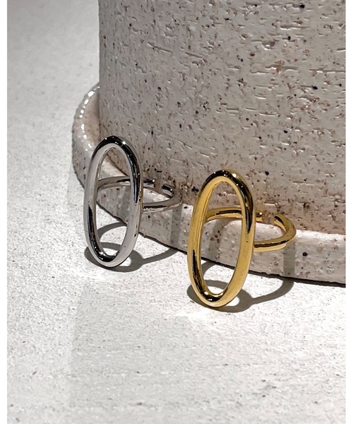 Solace(ソレイス)の「Oval ring / オーバルリング(リング・レディース・シルバー/ゴールド・FREE)」の3枚目の写真