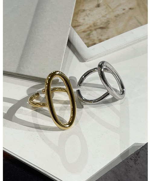 Solace(ソレイス)の「Oval ring / オーバルリング(リング・レディース・シルバー/ゴールド・FREE)」の4枚目の写真