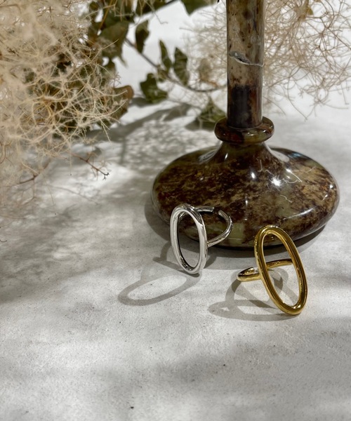 Solace(ソレイス)の「Oval ring / オーバルリング(リング・レディース・シルバー/ゴールド・FREE)」の5枚目の写真