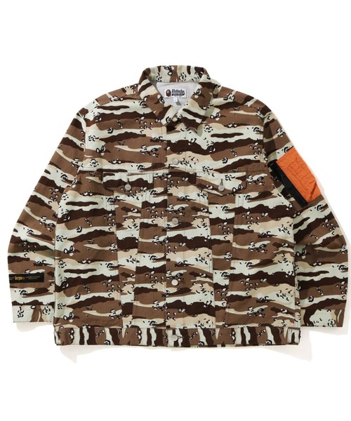 DESERT CAMO LOOSE FIT TRUCKER JACKET M