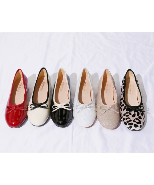 one after another NICE CLAUP（ワンアフターアナザーナイスクラップ）の「ヒールアップバレエシューズ（パンプス・レディース・ブラック/アイボリー・LL/S/M/L）」の16枚目の写真