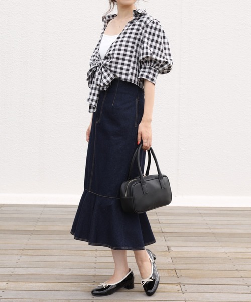 one after another NICE CLAUP（ワンアフターアナザーナイスクラップ）の「ヒールアップバレエシューズ（パンプス・レディース・ブラック/アイボリー・LL/S/M/L）」の21枚目の写真