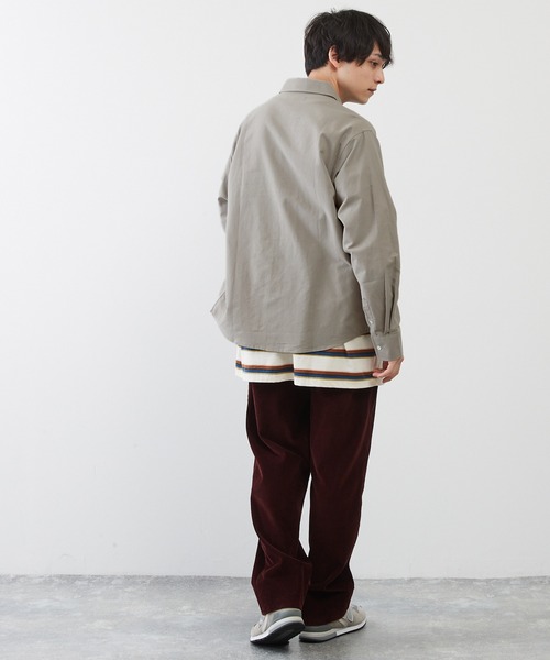 U.S. POLO ASSN.（ユーエスポロアッスン）の「U.S. POLO ASSN. / ユーエスポロアッスン 別注 ビッグシルエット ロゴ刺繍 L/S ボタンダウン オックスフォード / ブロード シャツ（シャツ/ブラウス・メンズ・ブルー/ネイビー/グレー/ブラック/ホワイト/ブルー系その他/ストライプ・M/L/XL）」の12枚目の写真