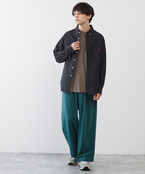 U.S. POLO ASSN.（ユーエスポロアッスン）の「U.S. POLO ASSN. / ユーエスポロアッスン 別注 ビッグシルエット ロゴ刺繍 L/S ボタンダウン オックスフォード / ブロード シャツ（シャツ/ブラウス・メンズ・ブルー/ネイビー/グレー/ブラック/ホワイト/ブルー系その他/ストライプ・M/L/XL）」の18枚目の写真