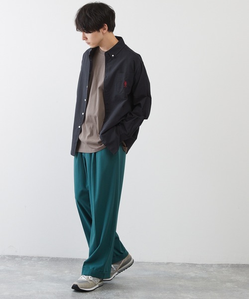 U.S. POLO ASSN.（ユーエスポロアッスン）の「U.S. POLO ASSN. / ユーエスポロアッスン 別注 ビッグシルエット ロゴ刺繍 L/S ボタンダウン オックスフォード / ブロード シャツ（シャツ/ブラウス・メンズ・ブルー/ネイビー/グレー/ブラック/ホワイト/ブルー系その他/ストライプ・M/L/XL）」の19枚目の写真