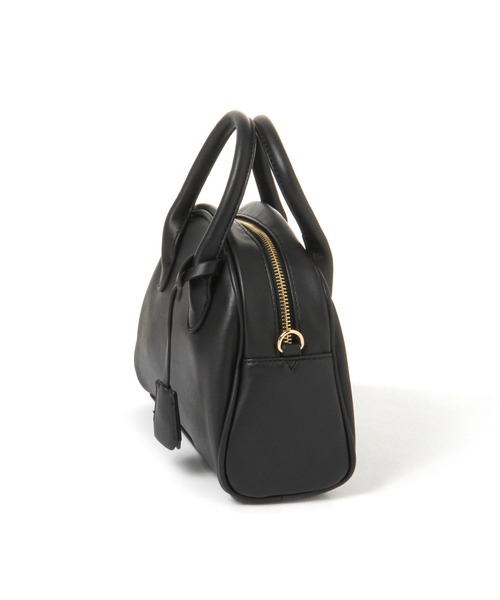 mysty woman(ミスティウーマン)の「キーチェーン付きボストンバッグ 956602(ボストンバッグ・レディース・アイボリー/ブラック/ライトベージュ・FREE)」の18枚目の写真