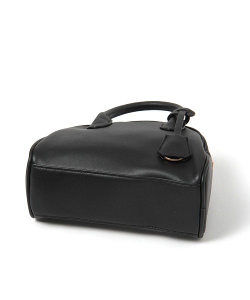 mysty woman(ミスティウーマン)の「キーチェーン付きボストンバッグ 956602(ボストンバッグ・レディース・アイボリー/ブラック/ライトベージュ・FREE)」の20枚目の写真