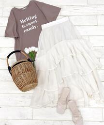 INGNI | 3段ロゴTシャツ(Tシャツ/カットソー)