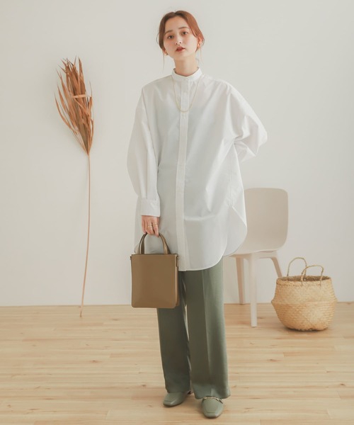 SENSE OF PLACE by URBAN RESEARCH（センスオブプレイスバイアーバンリサーチ）の「2WAYスクエアミニトートバッグ（ショルダーバッグ・レディース・ブラック/ベージュ/カーキ・ONE）」の6枚目の写真