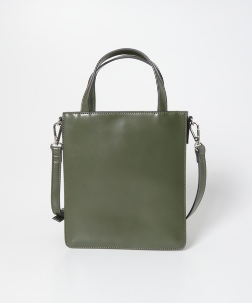 SENSE OF PLACE by URBAN RESEARCH（センスオブプレイスバイアーバンリサーチ）の「2WAYスクエアミニトートバッグ（ショルダーバッグ・レディース・ブラック/ベージュ/カーキ・ONE）」の7枚目の写真