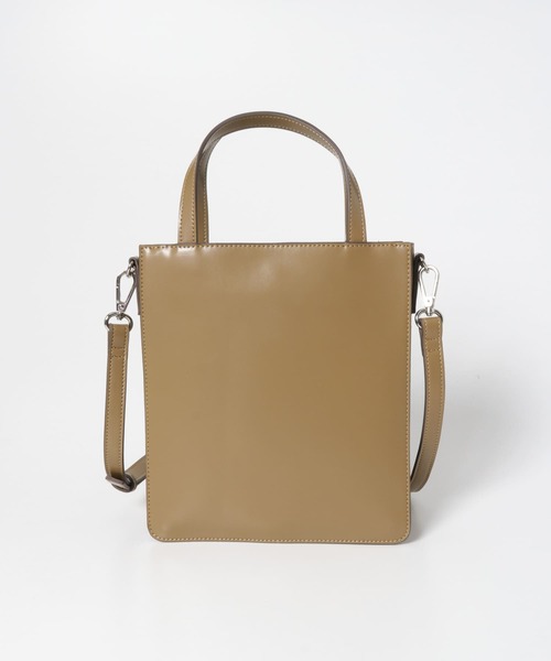 SENSE OF PLACE by URBAN RESEARCH（センスオブプレイスバイアーバンリサーチ）の「2WAYスクエアミニトートバッグ（ショルダーバッグ・レディース・ブラック/ベージュ/カーキ・ONE）」の9枚目の写真