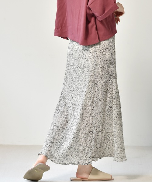 RETRO GIRL（レトロガール）の「マーメイド柄プリーツスカート（スカート・レディース・ブラック/オフホワイト/グリーン・FREE）」の13枚目の写真