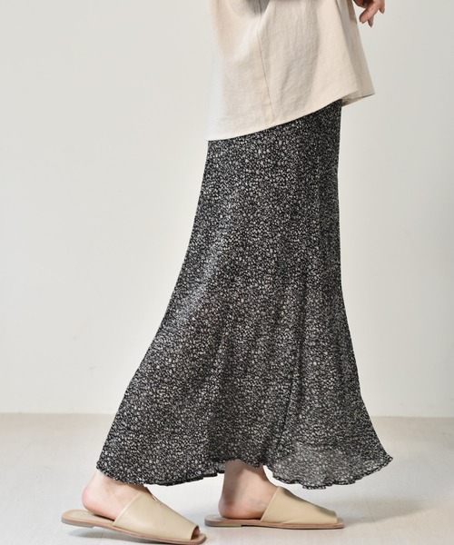 RETRO GIRL（レトロガール）の「マーメイド柄プリーツスカート（スカート・レディース・ブラック/オフホワイト/グリーン・FREE）」の14枚目の写真