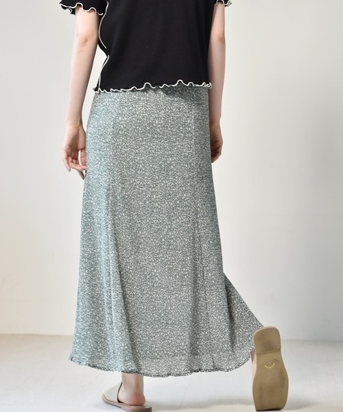 RETRO GIRL（レトロガール）の「マーメイド柄プリーツスカート（スカート・レディース・ブラック/オフホワイト/グリーン・FREE）」の17枚目の写真