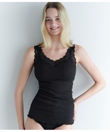 PEACH JOHN（ピーチジョン）の「【綿100％／肌に優しいオーガニックコットン。パッド付きできれいなバストライン】オーガニックコットンリブパデットタンク（タンクトップ）」