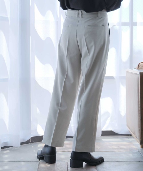 G.O.C(ジーオーシー)の「TRベルテッドワイドタックスラックス(スラックス・メンズ・ライトグレー/ブラック/ブルー・SMALL/MEDIUM/LARGE)」の9枚目の写真