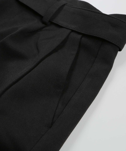 G.O.C(ジーオーシー)の「TRベルテッドワイドタックスラックス(スラックス・メンズ・ライトグレー/ブラック/ブルー・SMALL/MEDIUM/LARGE)」の6枚目の写真