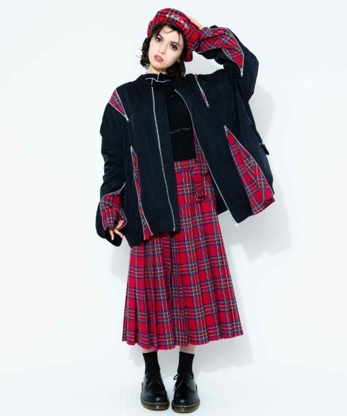 candystripperチェックジャケットMA-1 ブラック 楽天市場】【SALE／60%OFF】Candy Stripper CHINA CHECK MA-1