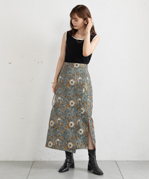 prose verse(プロズヴェール)の「フラワージャガードタイトスカート(スカート・レディース・アイボリー/マスタード・フリ-)」の15枚目の写真