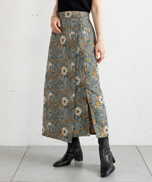 prose verse(プロズヴェール)の「フラワージャガードタイトスカート(スカート・レディース・アイボリー/マスタード・フリ-)」の20枚目の写真