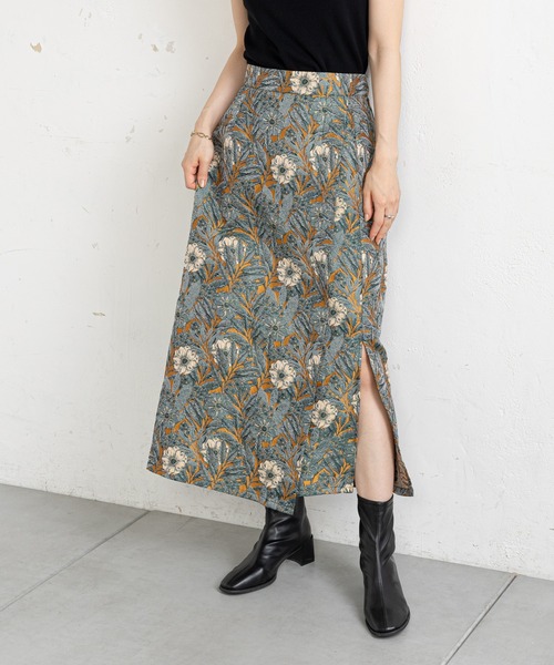 prose verse(プロズヴェール)の「フラワージャガードタイトスカート(スカート・レディース・アイボリー/マスタード・フリ-)」の12枚目の写真