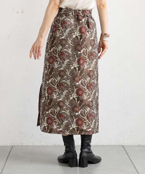 prose verse(プロズヴェール)の「フラワージャガードタイトスカート(スカート・レディース・アイボリー/マスタード・フリ-)」の13枚目の写真