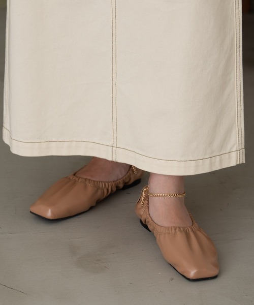 Aunt Marie's（アントマリーズ）の「アンクレットバレエシューズ / フラットシューズ（バレエシューズ・レディース・ベージュ/アイボリー/ブラック・LARGE/MEDIUM/SMALL）」の13枚目の写真