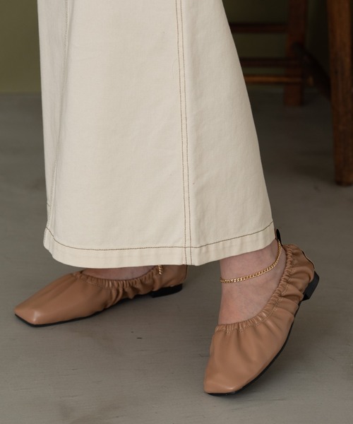 Aunt Marie's（アントマリーズ）の「アンクレットバレエシューズ / フラットシューズ（バレエシューズ・レディース・ベージュ/アイボリー/ブラック・LARGE/MEDIUM/SMALL）」の14枚目の写真