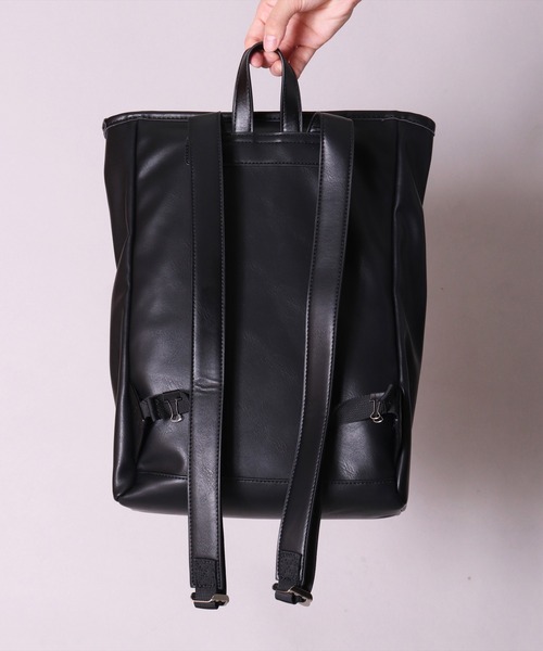 Legato Largo（レガートラルゴ）の「(LF)【Legato Largo】ジェンダーレス フェイクレザー リュック（バックパック/リュック・レディース・ブラック/ベージュ/ブラウン/アイボリー・ONE SIZE）」の14枚目の写真