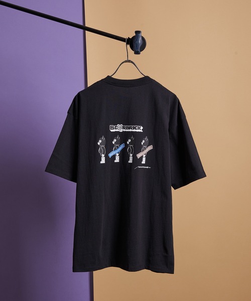 BE@RBRICK（ベアブリック）の「BE@RBRICK×BRIDGE SHIP HOUSEバックプリントTEE（Tシャツ/カットソー・メンズ・ホワイト/ブラック/ベージュ/サックスブルー・M/L/LL）」の3枚目の写真