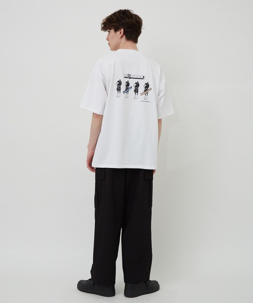 BE@RBRICK（ベアブリック）の「BE@RBRICK×BRIDGE SHIP HOUSEバックプリントTEE（Tシャツ/カットソー・メンズ・ホワイト/ブラック/ベージュ/サックスブルー・M/L/LL）」の8枚目の写真