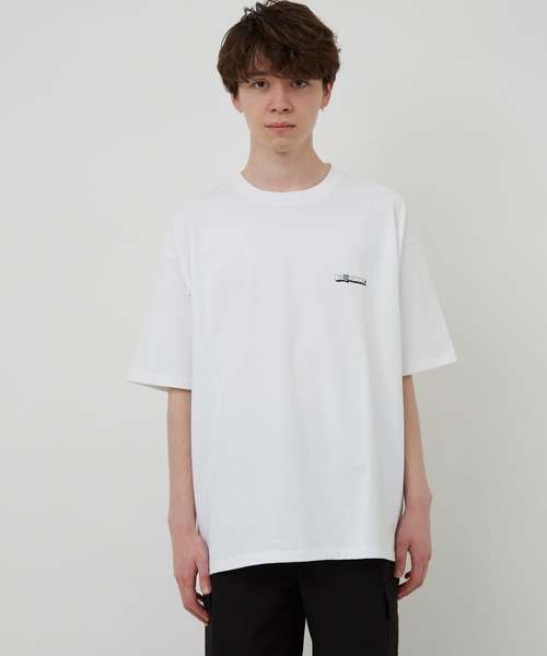 BE@RBRICK（ベアブリック）の「BE@RBRICK×BRIDGE SHIP HOUSEバックプリントTEE（Tシャツ/カットソー・メンズ・ホワイト/ブラック/ベージュ/サックスブルー・M/L/LL）」の19枚目の写真