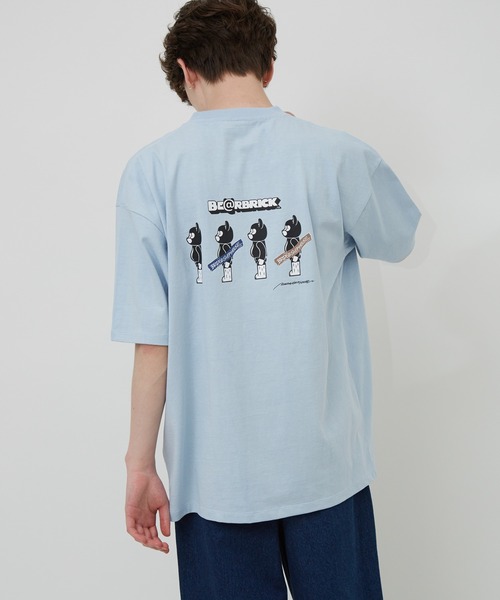 BE@RBRICK（ベアブリック）の「BE@RBRICK×BRIDGE SHIP HOUSEバックプリントTEE（Tシャツ/カットソー・メンズ・ホワイト/ブラック/ベージュ/サックスブルー・M/L/LL）」の18枚目の写真