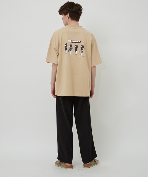 BE@RBRICK（ベアブリック）の「BE@RBRICK×BRIDGE SHIP HOUSEバックプリントTEE（Tシャツ/カットソー・メンズ・ホワイト/ブラック/ベージュ/サックスブルー・M/L/LL）」の7枚目の写真