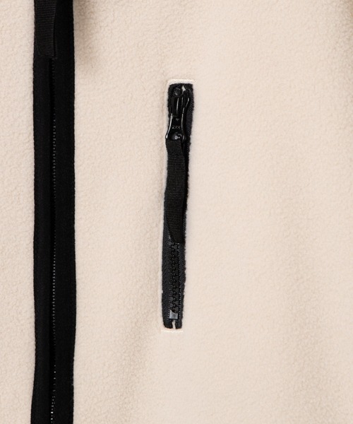WEGO（ウィゴー）の「WEGO/フリースZIPブルゾン（ブルゾン・メンズ・パープル/アイボリー/ダークグリーン/ブラック・LARGE/MEDIUM）」の10枚目の写真