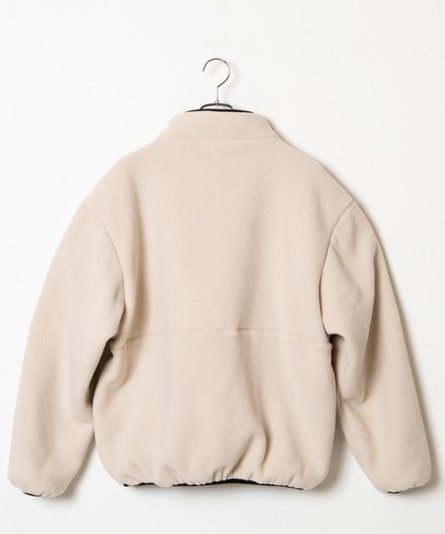 WEGO（ウィゴー）の「WEGO/フリースZIPブルゾン（ブルゾン・メンズ・パープル/アイボリー/ダークグリーン/ブラック・LARGE/MEDIUM）」の6枚目の写真