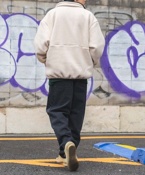 WEGO（ウィゴー）の「WEGO/フリースZIPブルゾン（ブルゾン・メンズ・パープル/アイボリー/ダークグリーン/ブラック・LARGE/MEDIUM）」の18枚目の写真