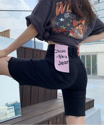chuu | CHUU(チュー)-5KG Biker short JEANS-(デニムパンツ)